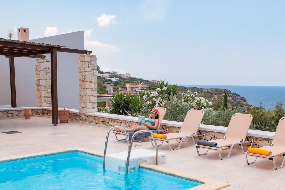 Karena Seaview Villa Gerani Chanion エクステリア 写真